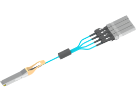 40G QSFP+ 轉(zhuǎn)4x 10G SFP+ AOC